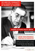 Projection et signature Léon Moussinac // 16 mars 2019 à Cahors
