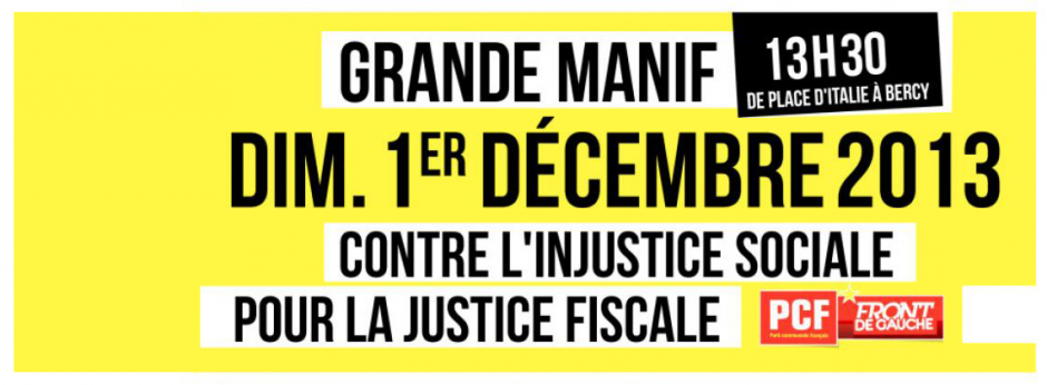 Marche contre la TVA et pour la justice fiscale à Paris