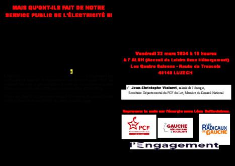 MAIS QU’ONT-ILS FAIT DE NOTRE SERVICE PUBLIC DE L'ÉLECTRICITÉ !!! // 2024.03.22